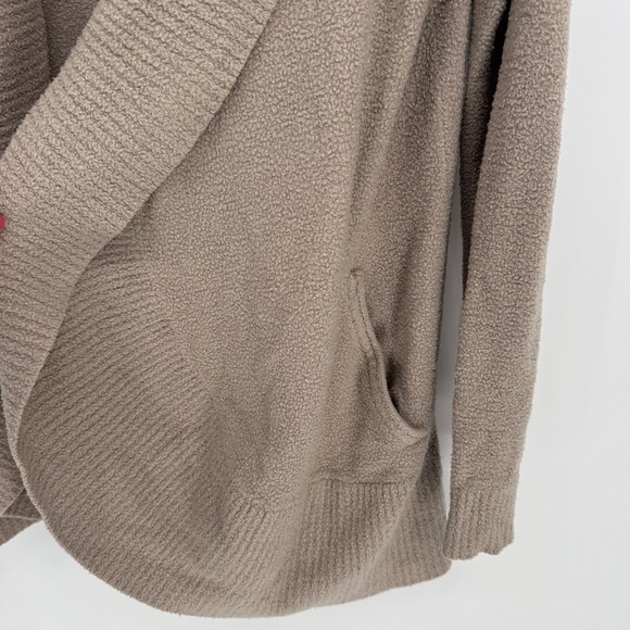 Barefoot Dreams CozyChic Lite Cardigan Shawl Collar Duster Taupe XS Style 423‎ - Picture 6 of 9